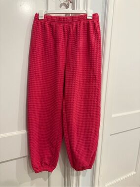 Princess Polly Pink Quilted Jogger Track Pants